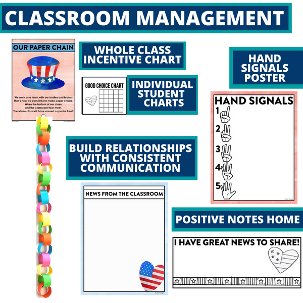 Patriotic Classroom Theme Decor Bundle