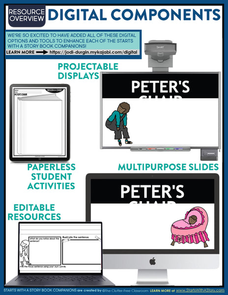 PETER'S CHAIR activities, worksheets & lesson plan ideas