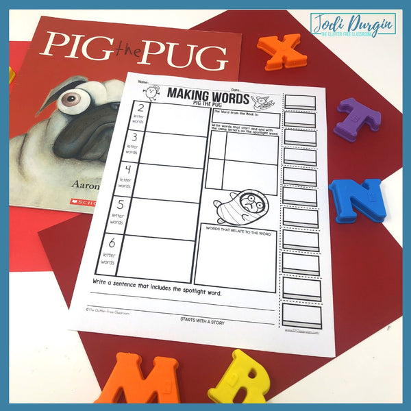 Pig the Pug activities and lesson plan ideas