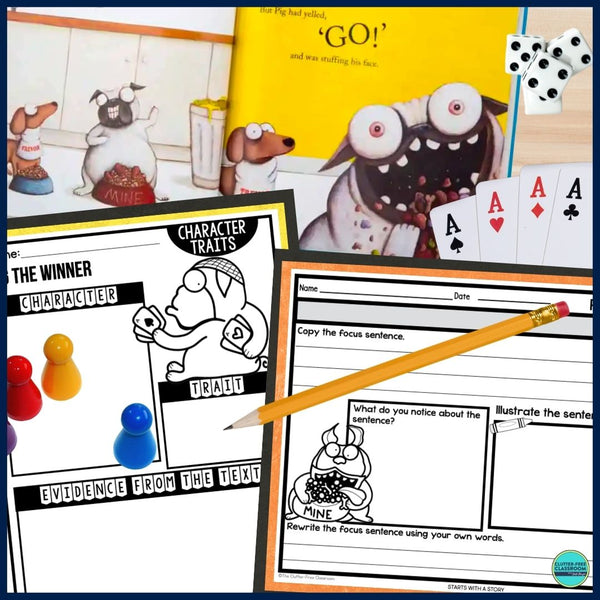PIG THE WINNER activities, worksheets & lesson plan ideas