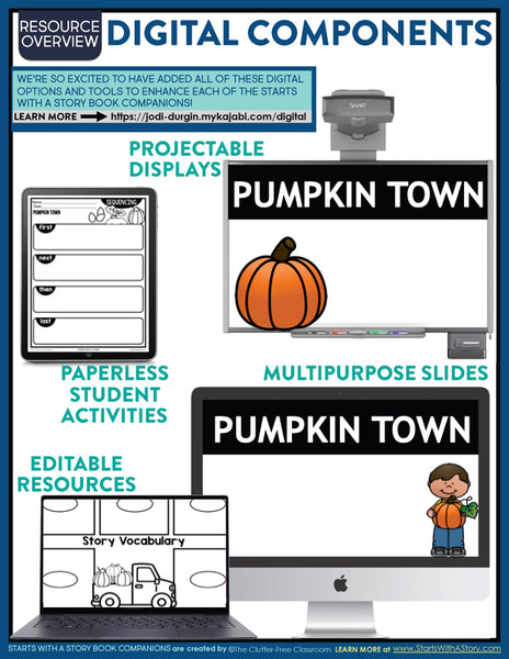 Pumpkin Town activities and lesson plan ideas