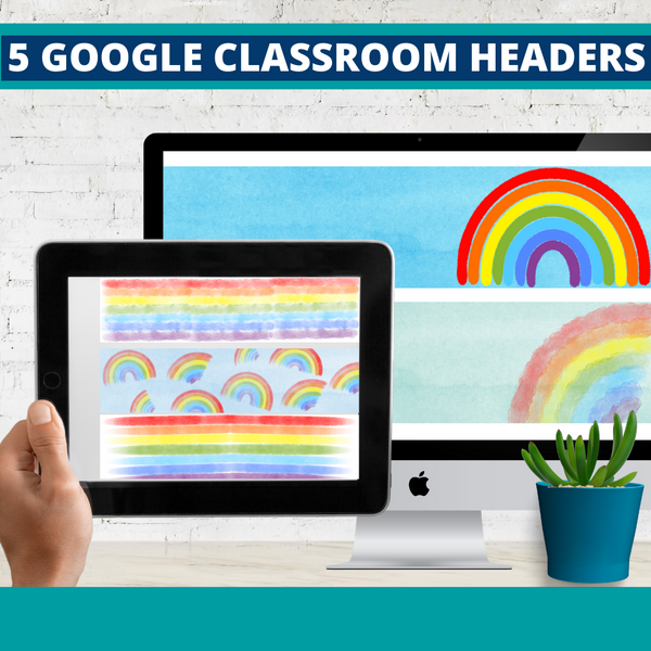 Rainbow Classroom Theme Decor Bundle