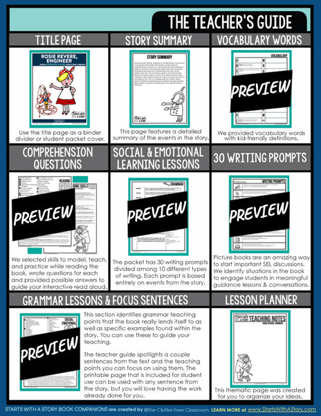 Rosie Revere, Engineer activities and lesson plan ideas