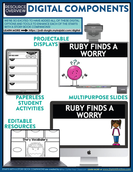 Ruby Finds a Worry activities and lesson plan ideas