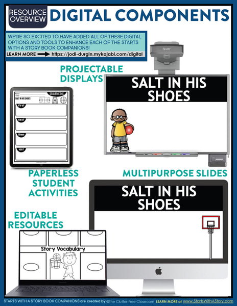 Salt In His Shoes activities and lesson plan ideas