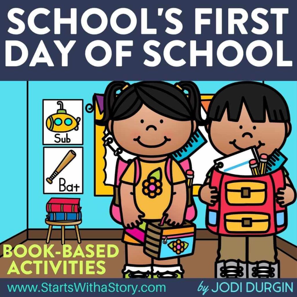 School's First Day of School activities and lesson plan ideas