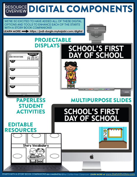 School's First Day of School activities and lesson plan ideas