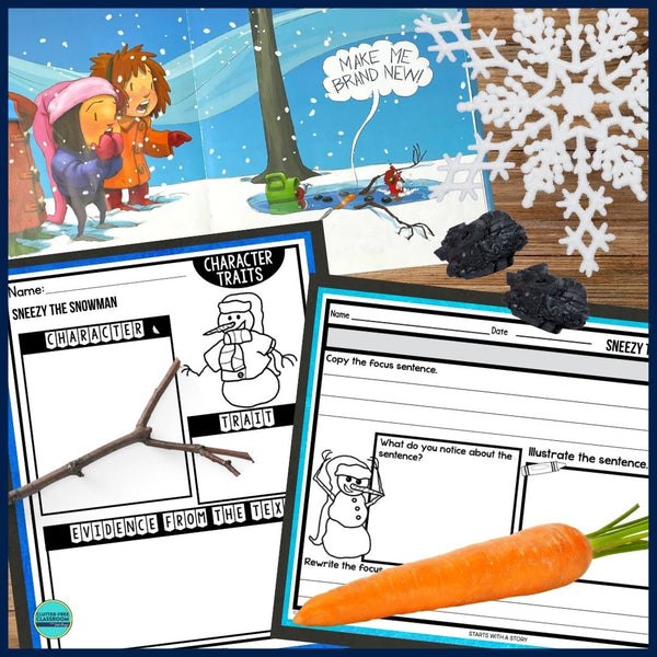 SNEEZY THE SNOWMAN activities, worksheets & lesson plan ideas