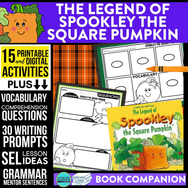 THE LEGEND OF SPOOKLEY THE SQUARE PUMPKIN activities and lesson plan ideas