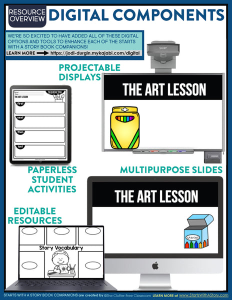 The Art Lesson activities and lesson plan ideas