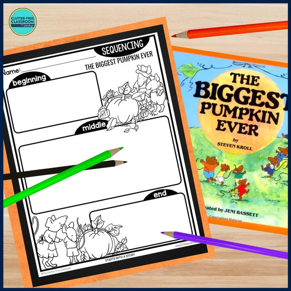 THE BIGGEST PUMPKIN EVER activities and lesson plan ideas