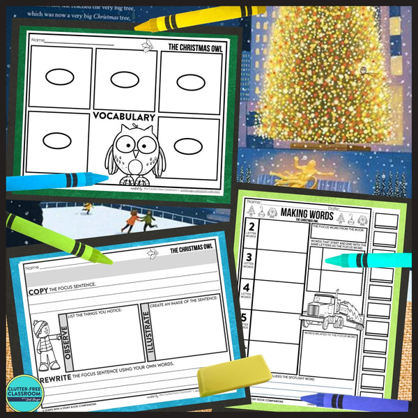 THE CHRISTMAS OWL activities and lesson plan ideas