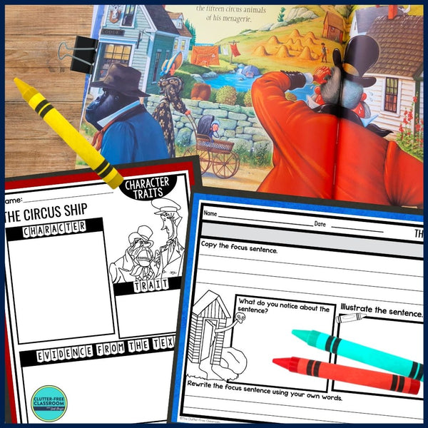 THE CIRCUS SHIP activities and lesson plan ideas