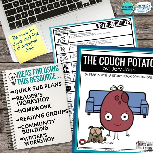 THE COUCH POTATO activities, worksheets & lesson plan ideas