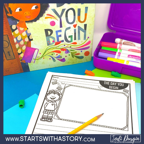 The Day You Begin activities and lesson plan ideas