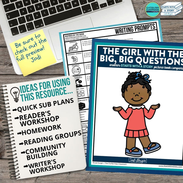 THE GIRL WITH THE BIG, BIG QUESTIONS activities and lesson plan ideas