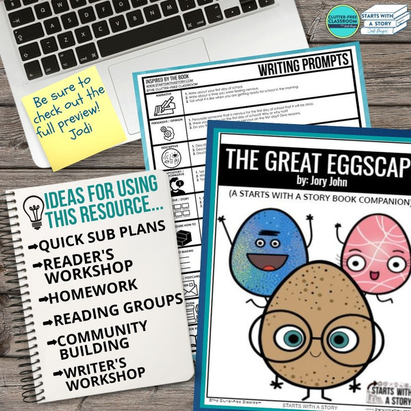 THE GREAT EGGSCAPE activities and lesson plan ideas