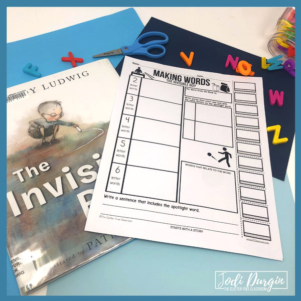THE INVISIBLE BOY activities and lesson plan ideas