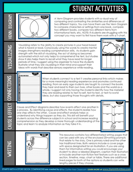 THE KOALA WHO COULD activities, worksheets & lesson plan ideas