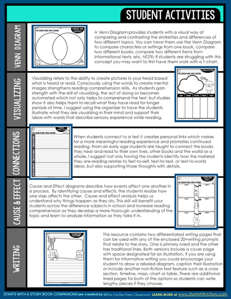 The Legend of Rock, Paper, Scissors activities and lesson plan ideas