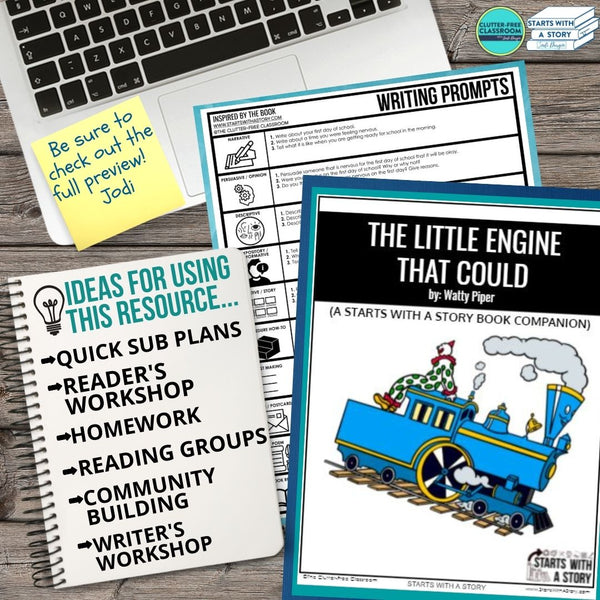 THE LITTLE ENGINE THAT COULD activities, worksheets & lesson plan ideas