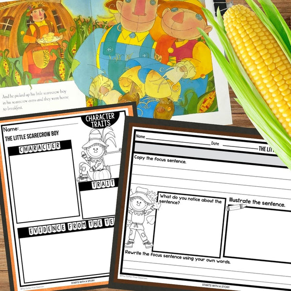 THE LITTLE SCARECROW BOY activities, worksheets & lesson plan ideas