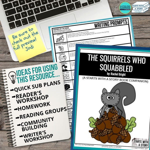 THE SQUIRRELS WHO SQUABBLED activities, worksheets & lesson plan ideas