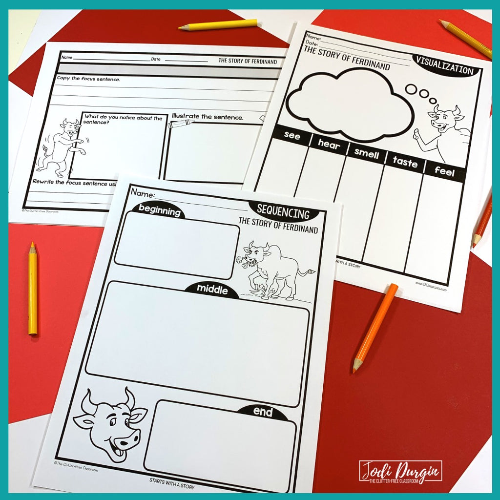 Ferdinand Reading The Story of Ferdinand activities and lesson plan ideas – Clutter Free ...