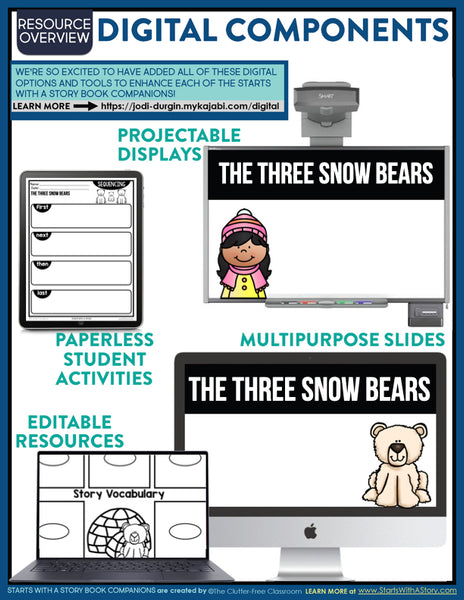 The Three Snow Bears activities and lesson plan ideas