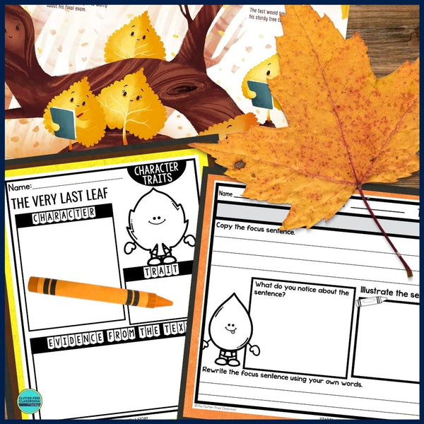 THE VERY LAST LEAF activities and lesson plan ideas