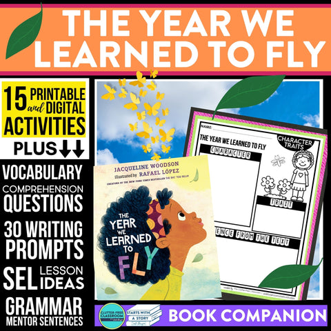 THE YEAR WE LEARNED TO FLY activities and lesson plan ideas