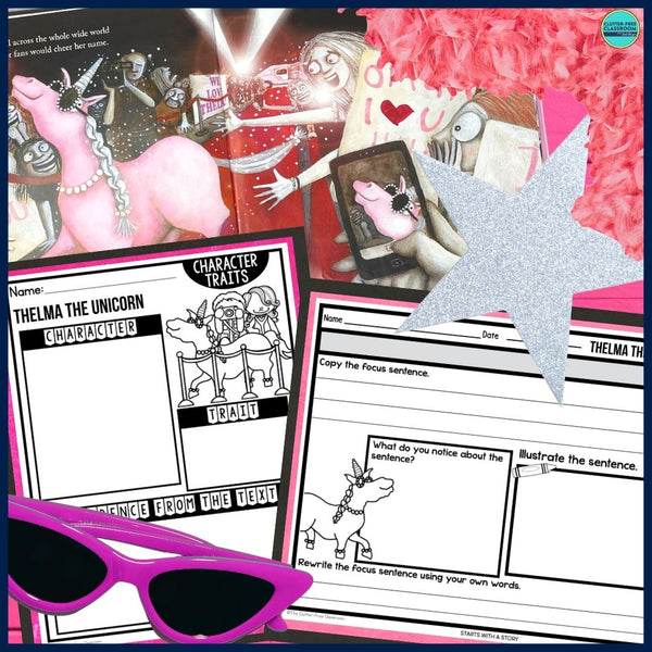 THELMA THE UNICORN activities, worksheets & lesson plan ideas