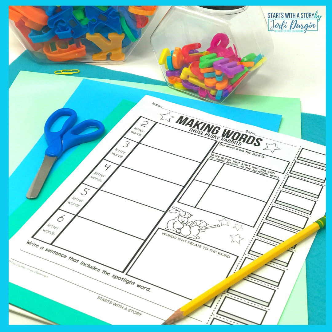 Lesson Plan On Rabbits Those Pesky Rabbits activities and lesson plan ideas – Clutter Free ...