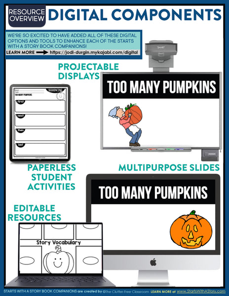 Too Many Pumpkins activities and lesson plan ideas