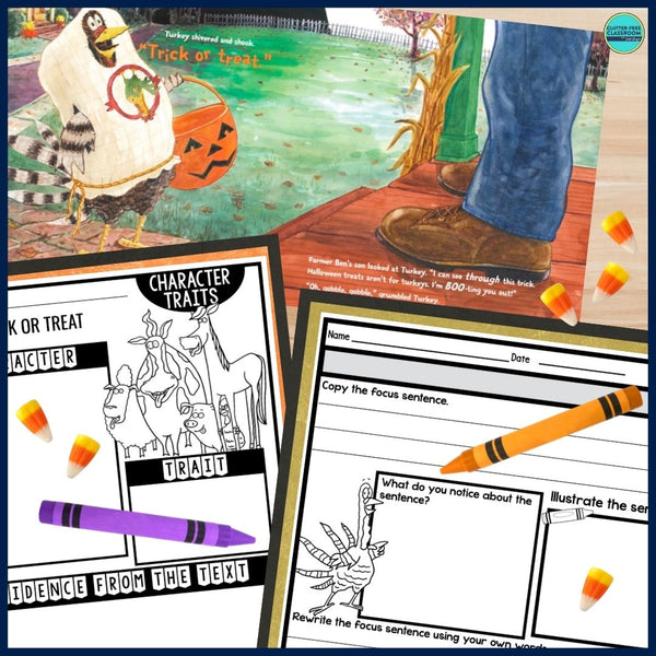 TURKEY TRICK OR TREAT activities and lesson plan ideas