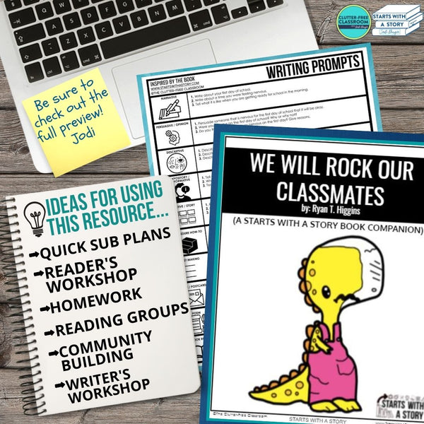 WE WILL ROCK OUR CLASSMATES activities, worksheets & lesson plan ideas