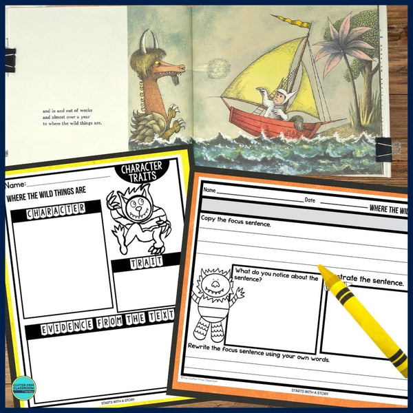 WHERE THE WILD THINGS ARE activities, worksheets & lesson plan ideas