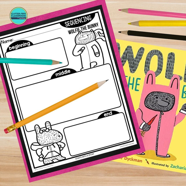 WOLFIE THE BUNNY activities, worksheets & lesson plan ideas