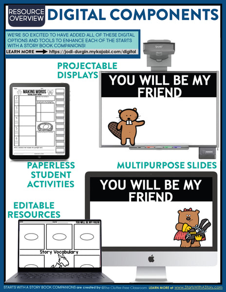 YOU WILL BE MY FRIEND activities, worksheets & lesson plan ideas