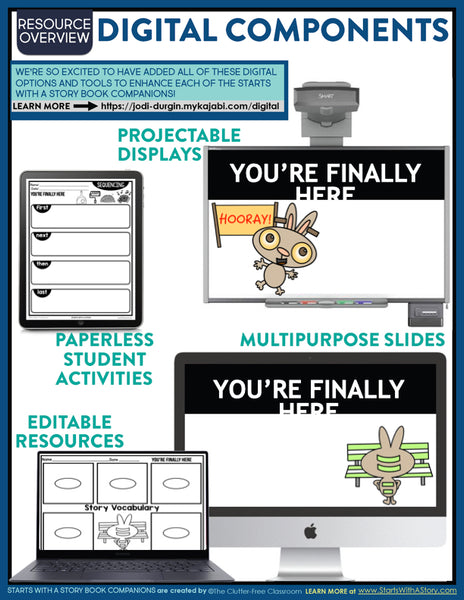 You're Finally Here activities and lesson plan ideas